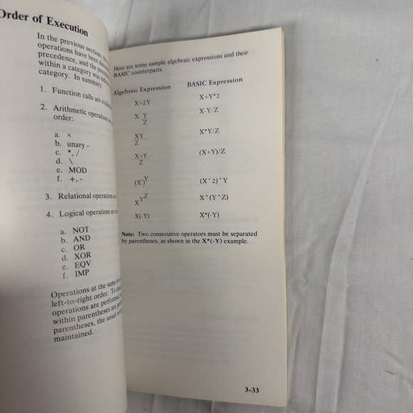IBM Basic Handbook General Programming Information - Picture 6 of 9